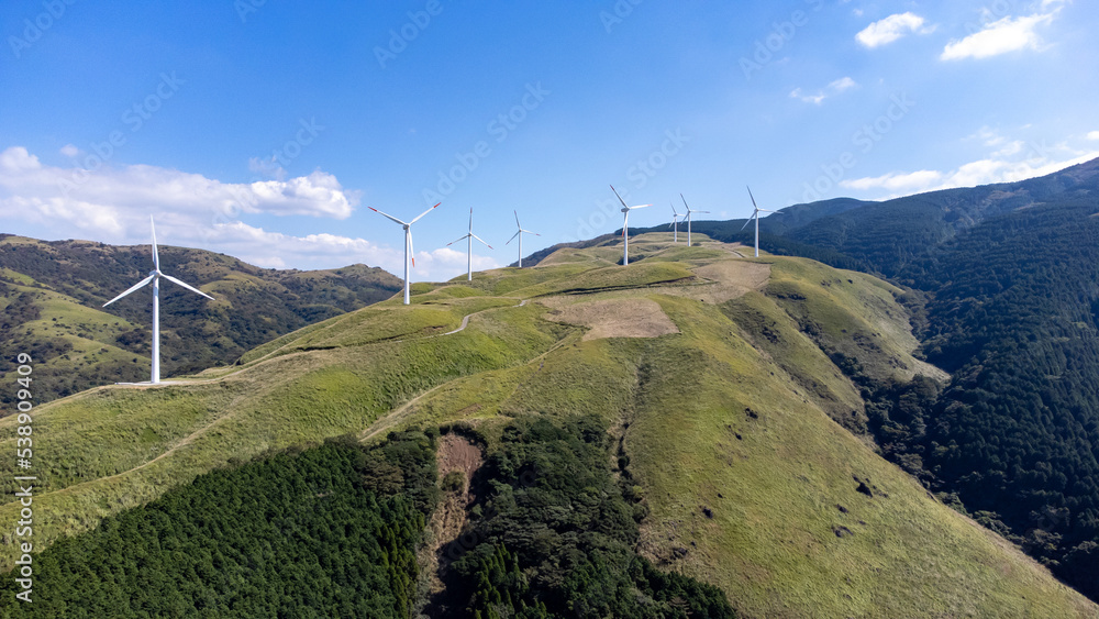 阿蘇の風力発電イメージ