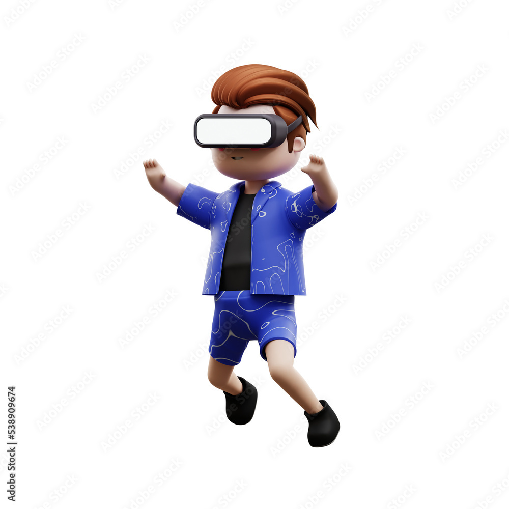 3d illustration metaverse characters 3d illustration metaverse characters