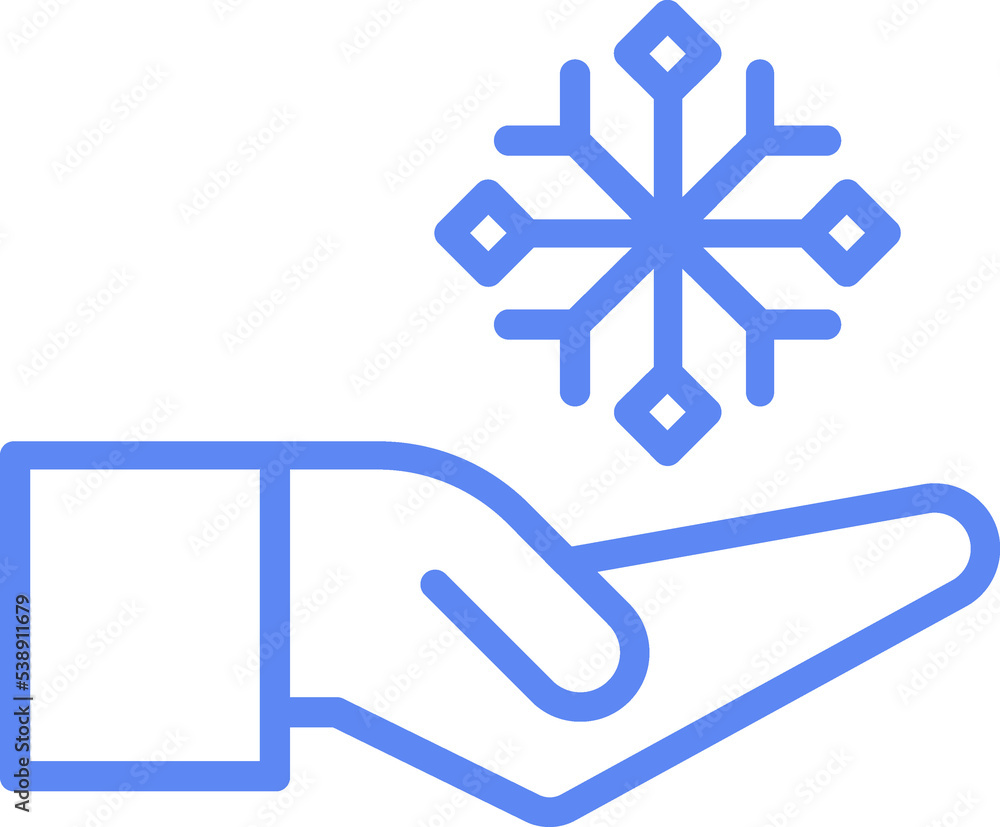 Snowflake in hand Snowflake in hand