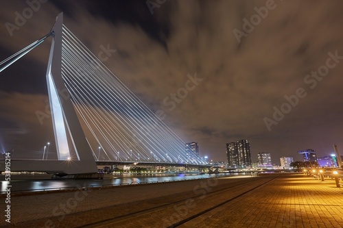 Cable bridge in Rotterdam photo