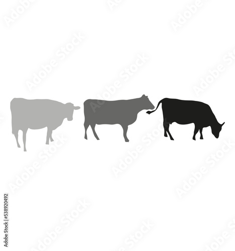 Cows logo - Vector
