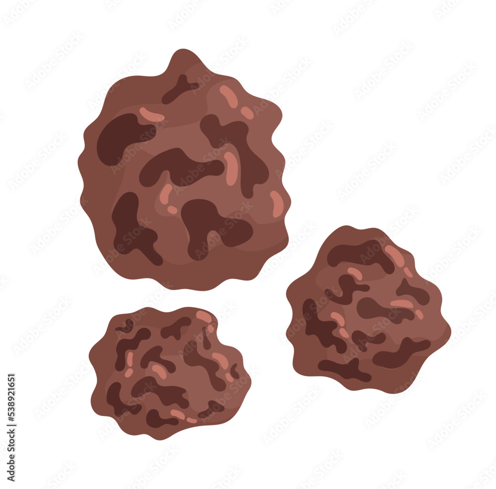 Brown mushrooms icon. Sticker for social networks and messengers. Graphic element for printing on fabric. Fresh and natural product. Forest and autumn season, flora. Cartoon flat vector illustration Brown mushrooms icon. Sticker for social networks and messengers. Graphic element for printing on fabric. Fresh and natural product. Forest and autumn season, flora. Cartoon flat vector illustration