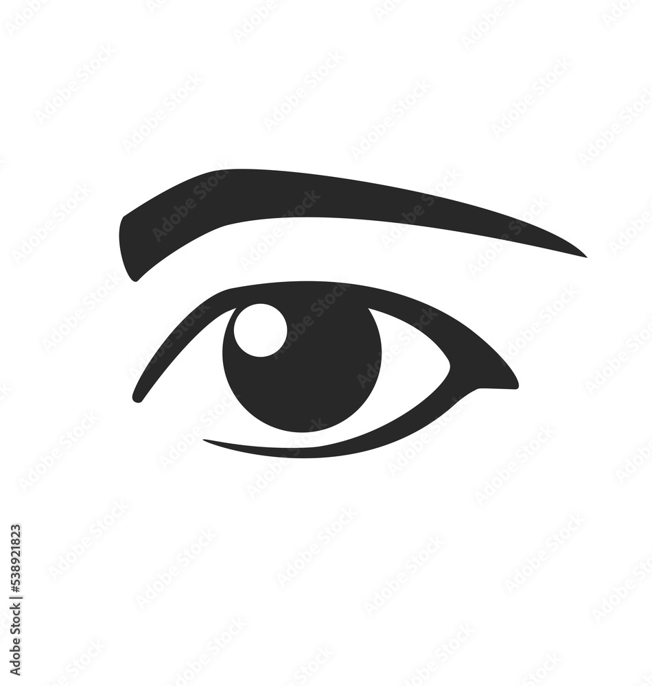 Obraz premium simple human eye icon