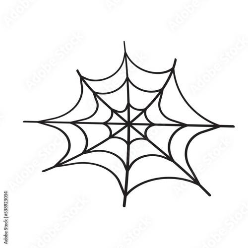 spider web halloween vector isolated 