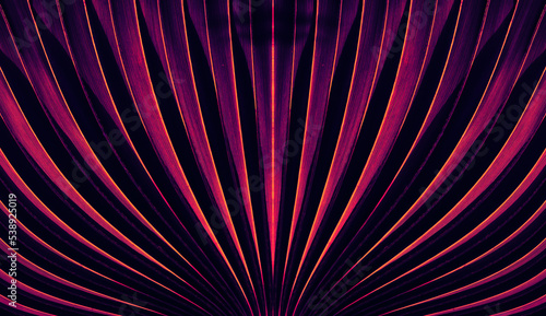 Foto abstract texture background, detail of purple palm leaf, glow in the dark color