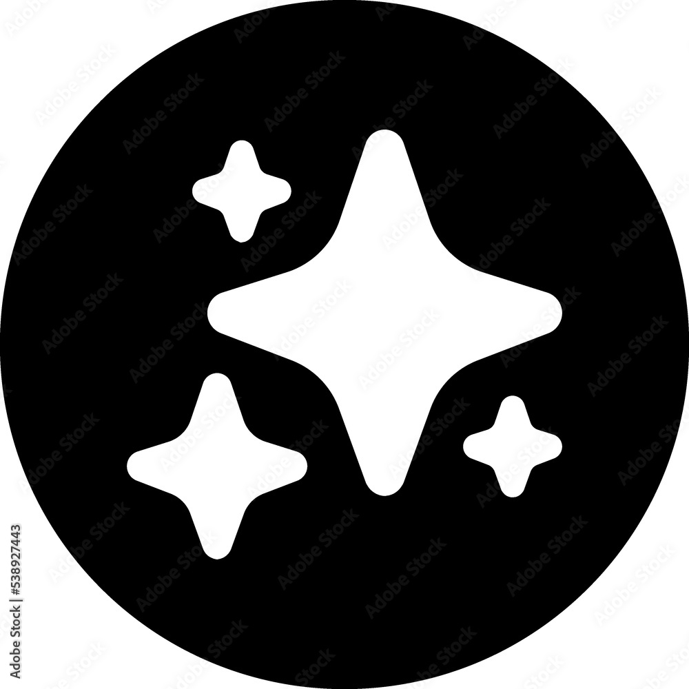 Shining star button. Starry Sky Shining star button. Starry Sky