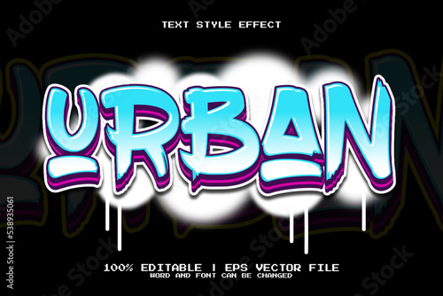 Urban Graffiti Text Effect Editable 3d Style