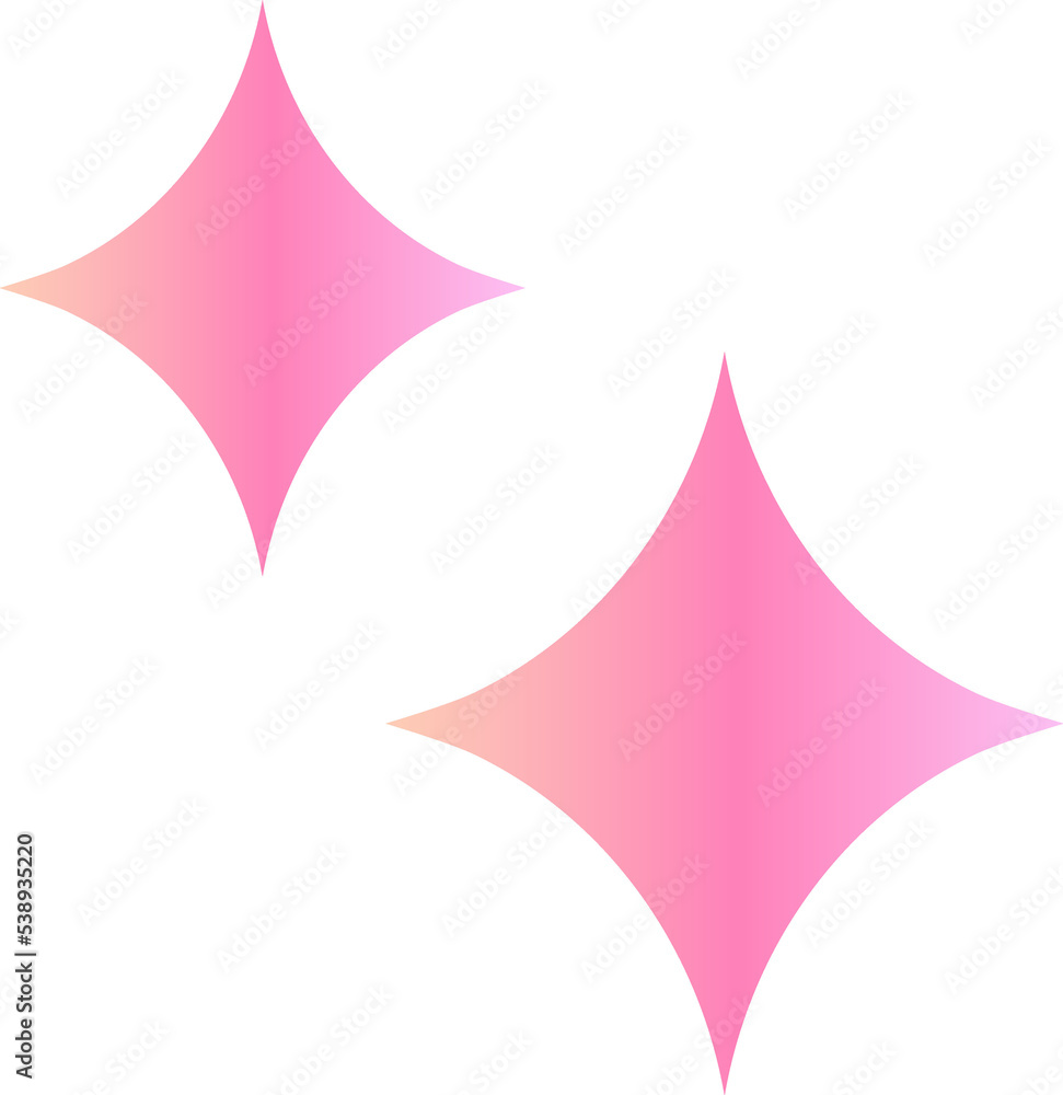Obraz premium Gradient pink magic star
