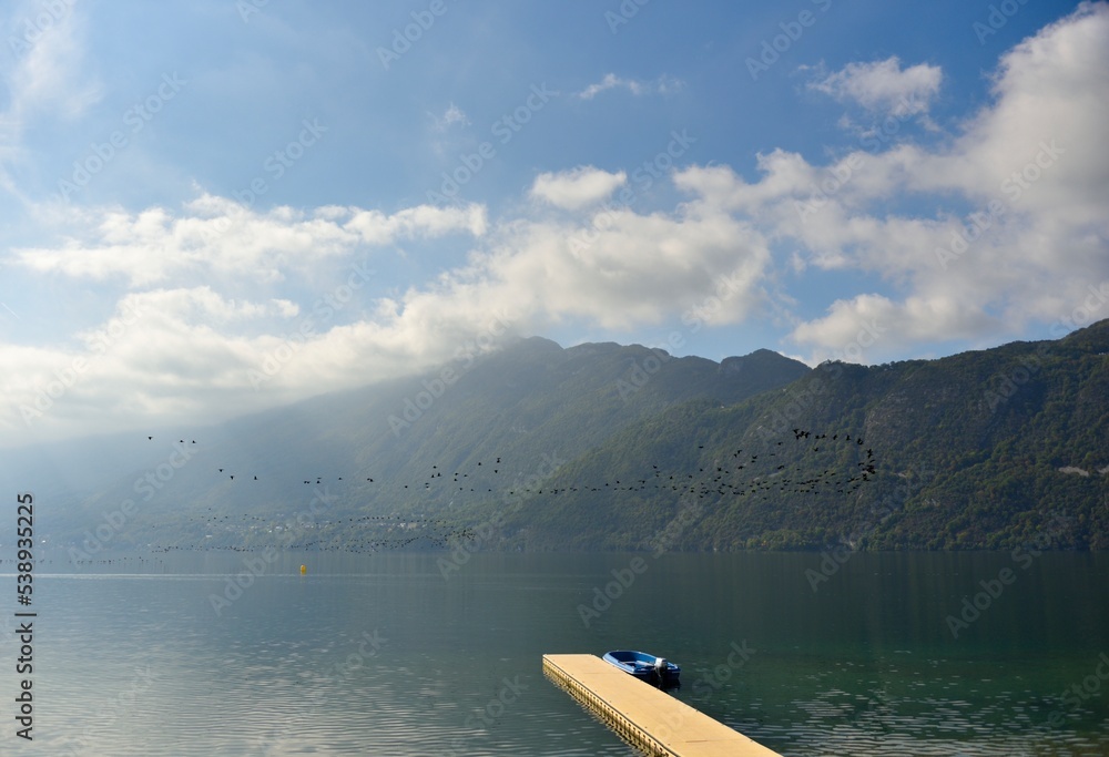 Obraz premium Rive du lac du Bourget