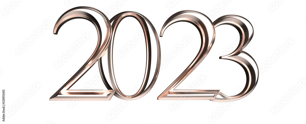 Obraz premium 2023 text flyer design on graphic