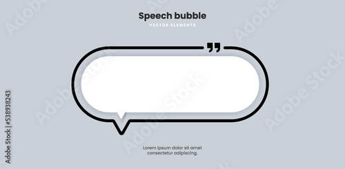 Empty quote box frame template, big set. Texting quote boxes. Blank template quote text info design boxes quotation speech balloon bubble blog quotes symbols. Creative vector banner illustration