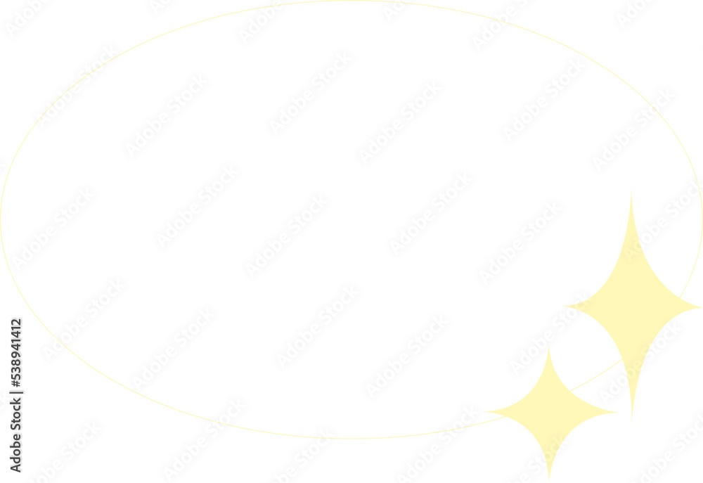 Sparkle Oval Monoline Minimal Sparkle Oval Monoline Minimal