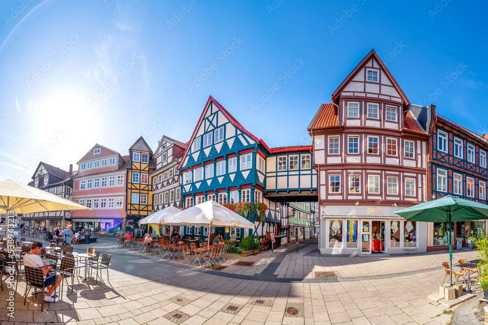 Altstadt, Wolfenbuettel, Deutschland  - obrazy, fototapety, plakaty 