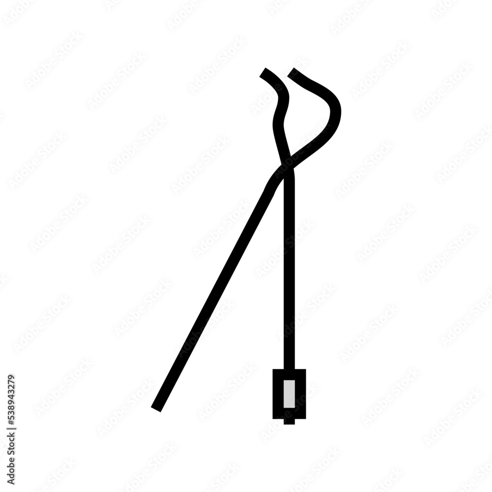 Naklejka premium brake spring plier color icon vector. brake spring plier sign. isolated symbol illustration