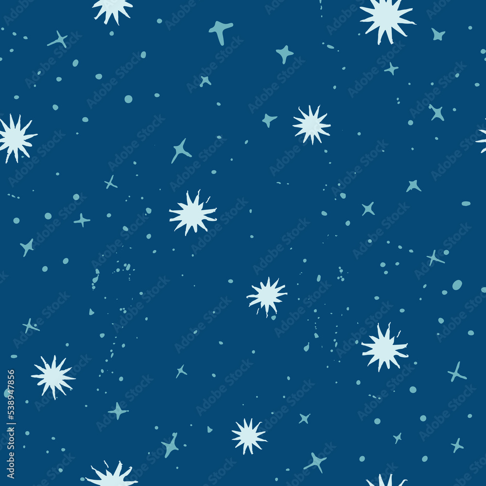 Blue and white dot, star, snowflake, spot seamless repeat pattern. Vector illustration. Pattern for print, wallpaper, textile, fashion, scrapbooking, gift wrap, cover. Blue and white dot, star, snowflake, spot seamless repeat pattern. Vector illustration. Pattern for print, wallpaper, textile, fashion, scrapbooking, gift wrap, cover.