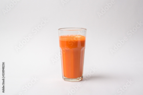Wallpaper Mural Carrot juice on white background , healthy eating concept Torontodigital.ca
