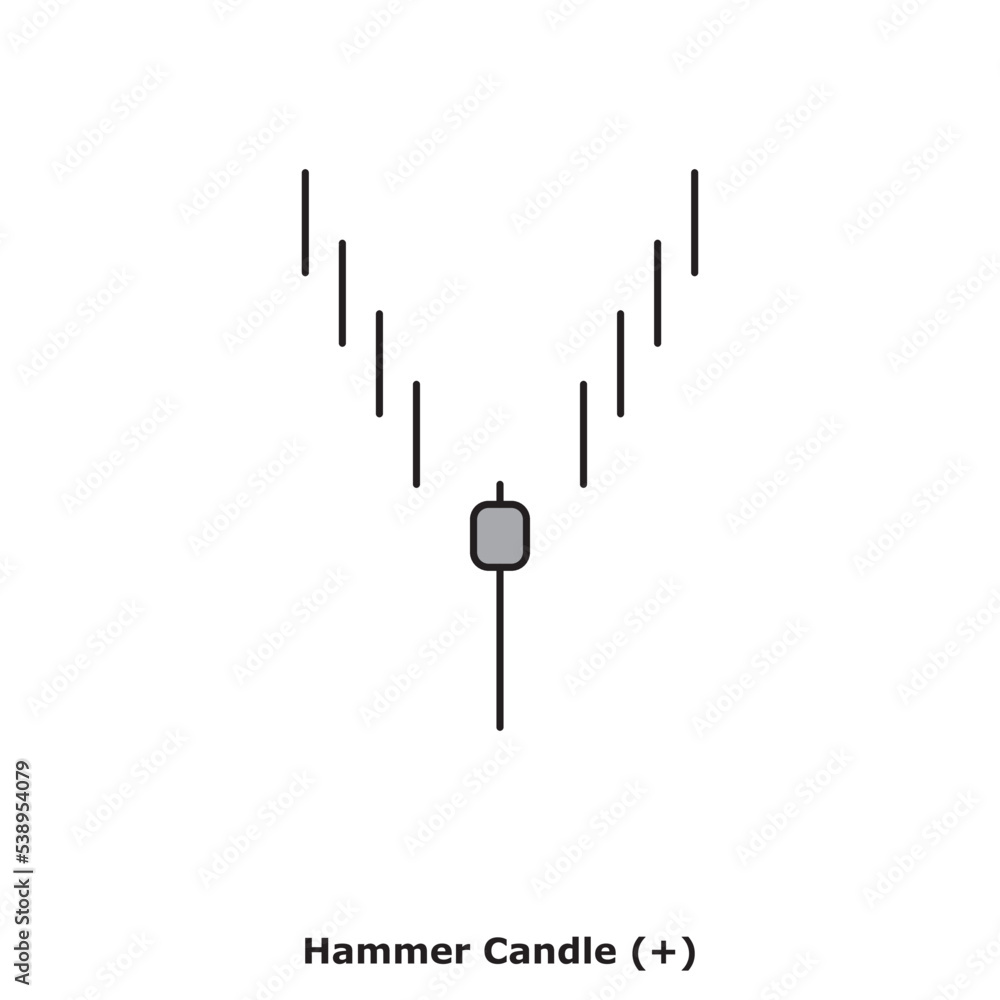 Hammer Candle (+) White & Black - Round
