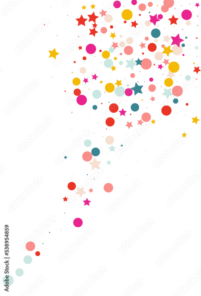 Rainbow Constellation Celebration Vector White