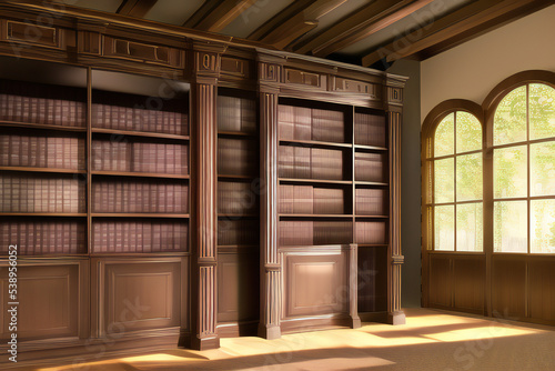 Luxury Manor Library