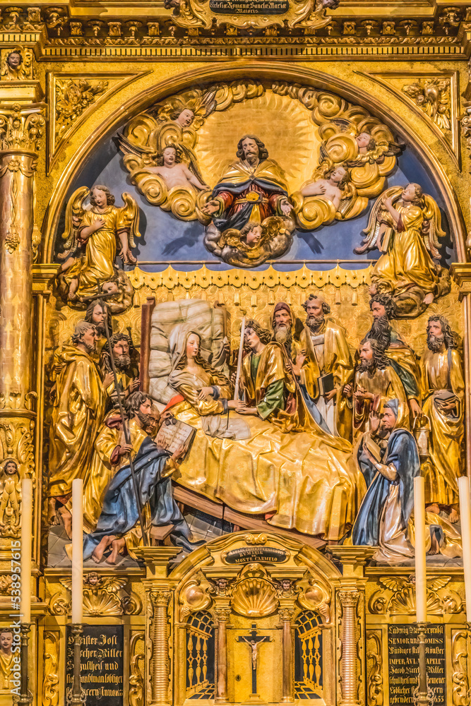 Mary Death Altar Saint Leodegar Church Lucerne Switzerland