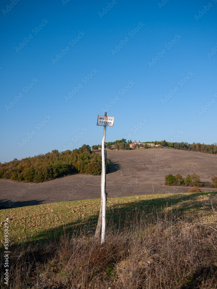 sign in the countryside sign in the countryside