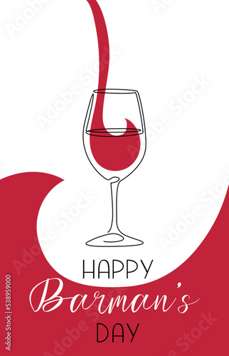 Wine, glass, celebration, barman's day