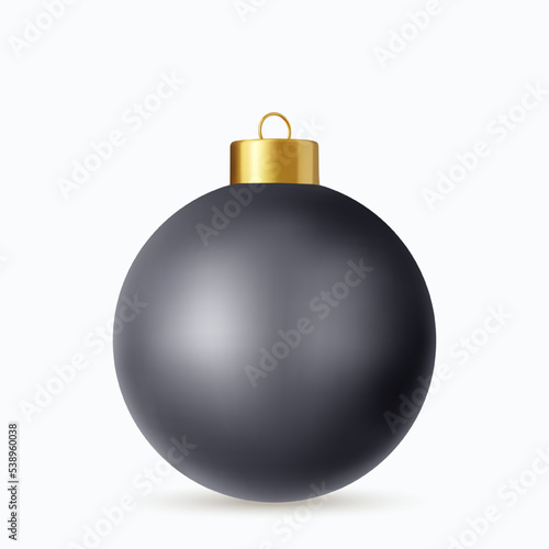 black Christmas ball