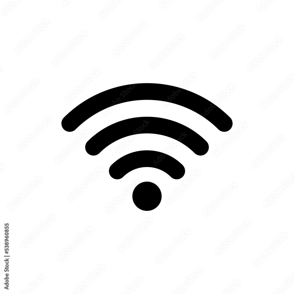 Wi-Fi symbol vector flat design isolated on white background.wifi signal icon.Wireless symbol. Wi-Fi symbol vector flat design isolated on white background.wifi signal icon.Wireless symbol.