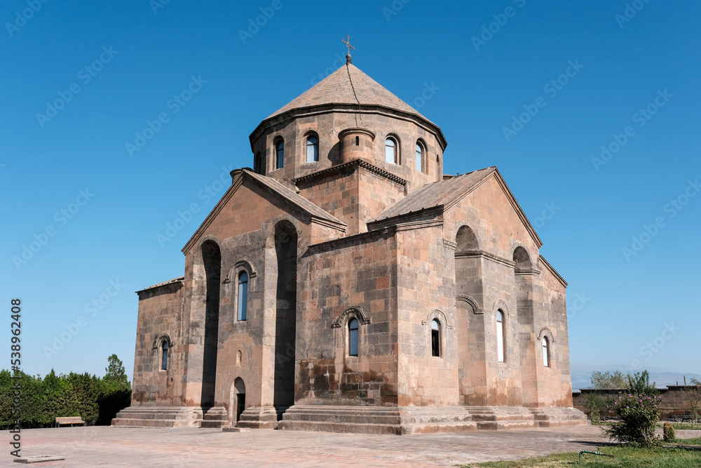 Saint Hripsime Church (built in 618) on sunny summer day. Vagharshapat (Etchmiadzin), Armenia.