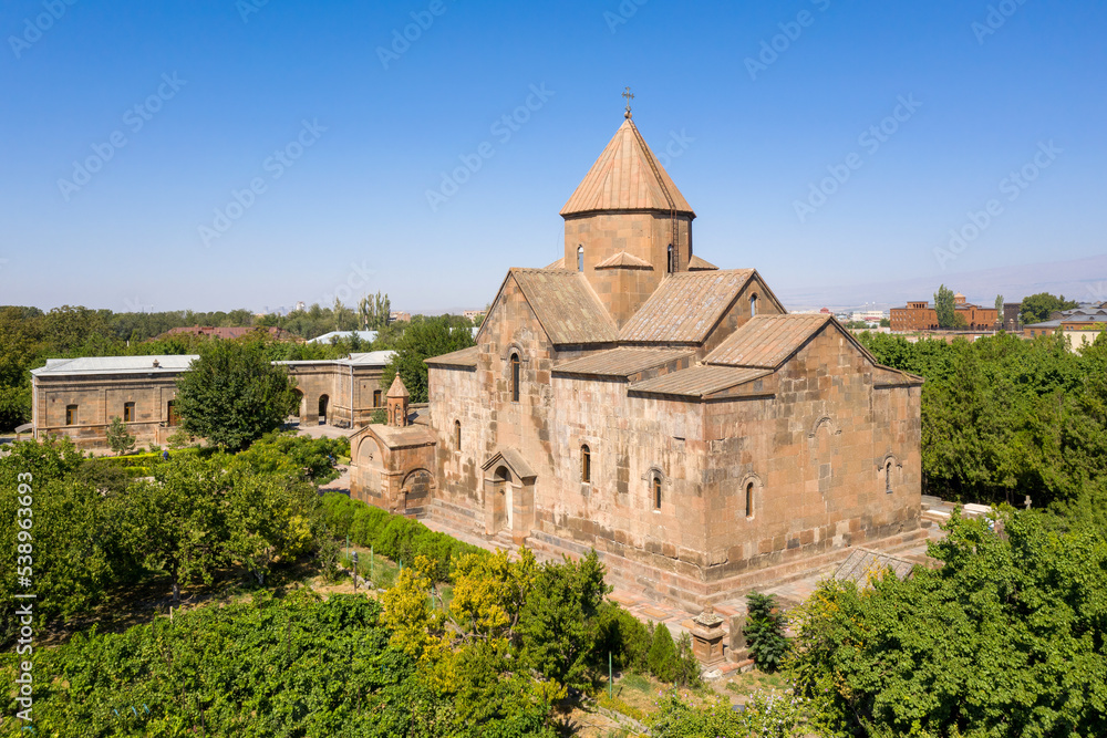 Saint Gayane Church (built in 630) on sunny summer day. Vagharshapat, Armenia.