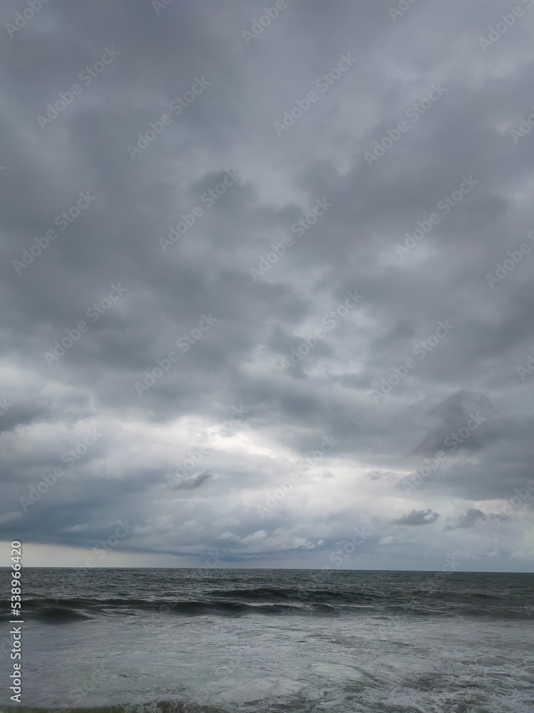 storm clouds over the sea storm clouds over the sea