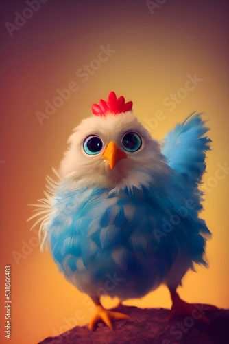 A cute chicken illustration © Mauro