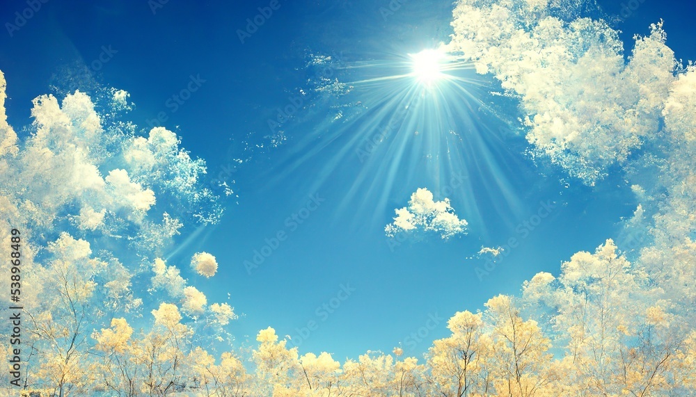 Obraz premium sun and clouds