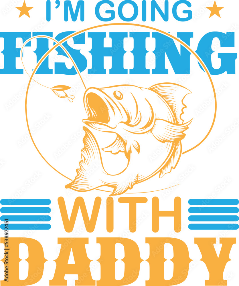 Fishing SVG T SHIRT DESIGN Stock Vector | Adobe Stock