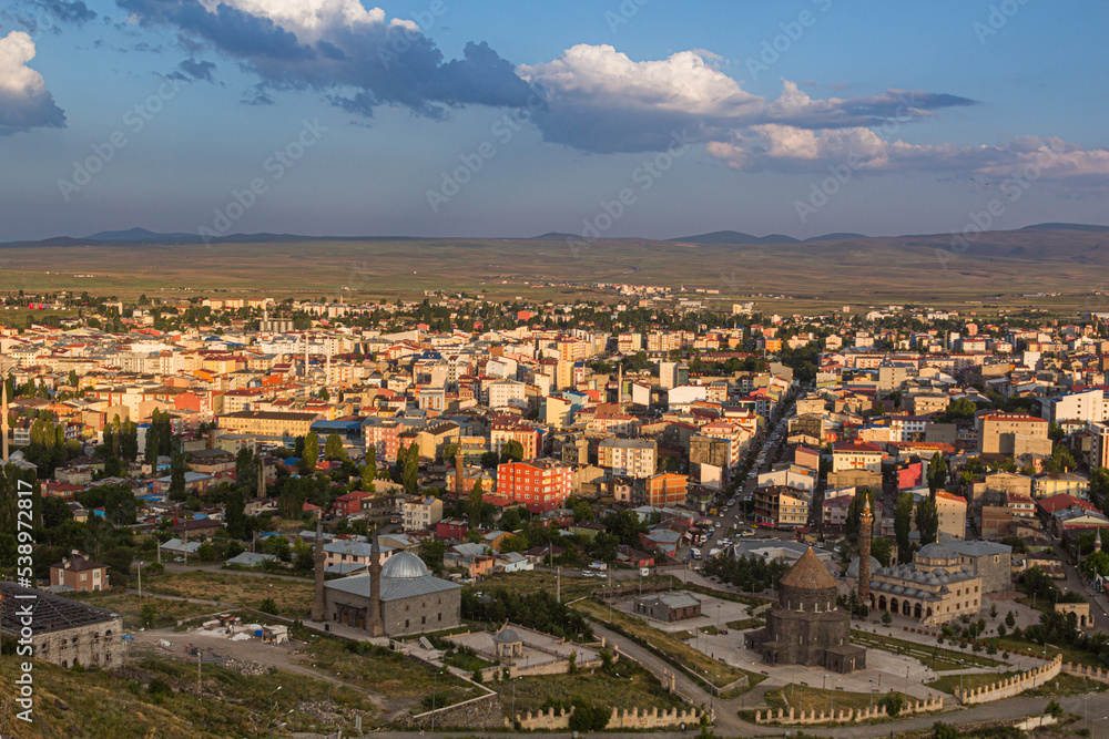Aerial view of Kars, Turkey