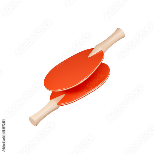 3d table tennis icon isolated