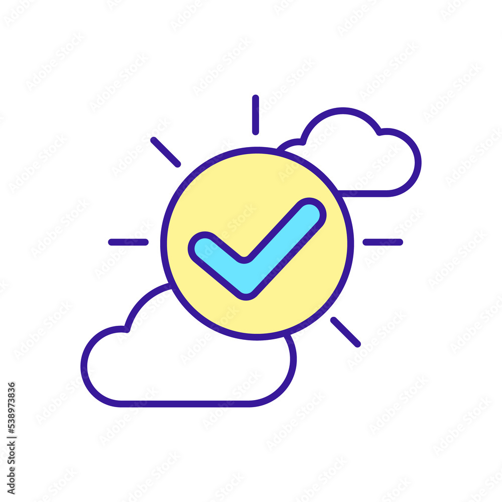 Daytime skincare routine RGB color icon. Beauty and healthcare. Protect skin. Everyday routine. Isolated raster illustration. Simple filled line drawing Daytime skincare routine RGB color icon. Beauty and healthcare. Protect skin. Everyday routine. Isolated raster illustration. Simple filled line drawing