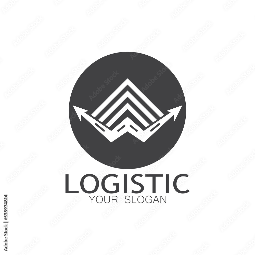 logistics logo icon illustration vector design distribution symbol delivery of goods economy finance logistics logo icon illustration vector design distribution symbol delivery of goods economy finance