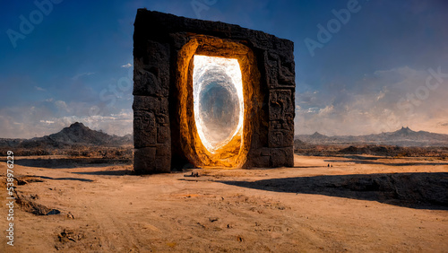 Portal to the unknown | Ancient Stargate in the Desert  photo