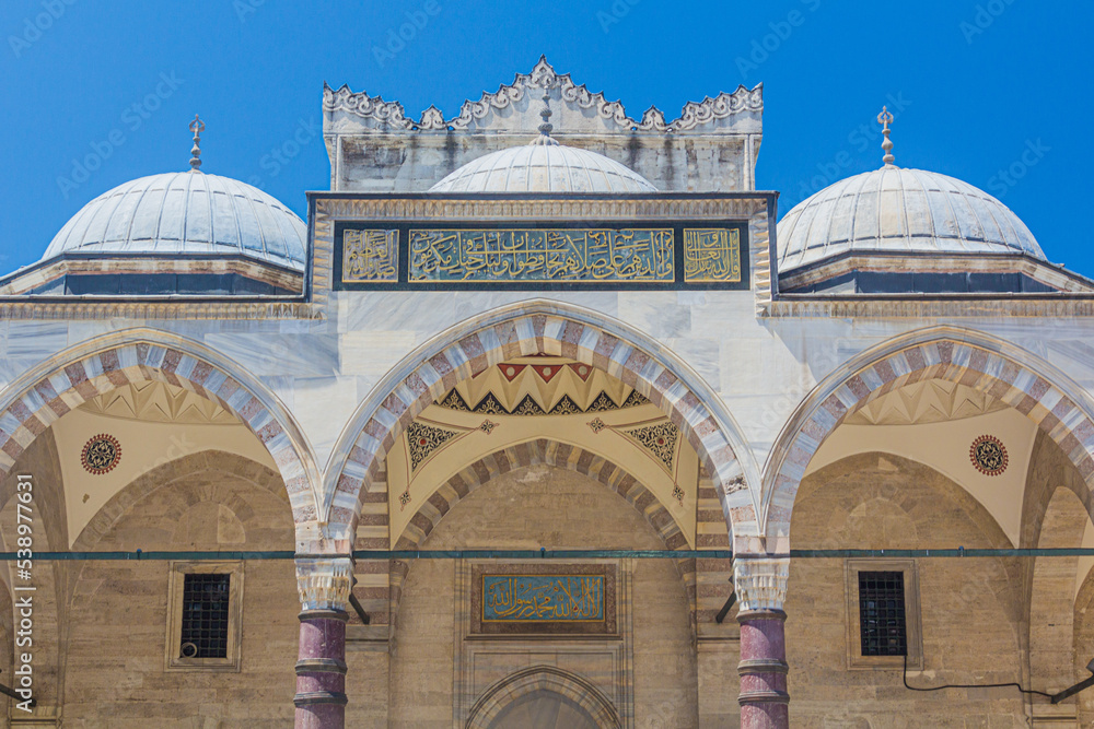 View of Suleymaniye Mosque in Istanbul, Turkey