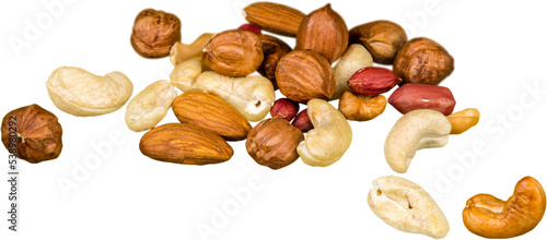 Various Nuts Mixed - Isolated
