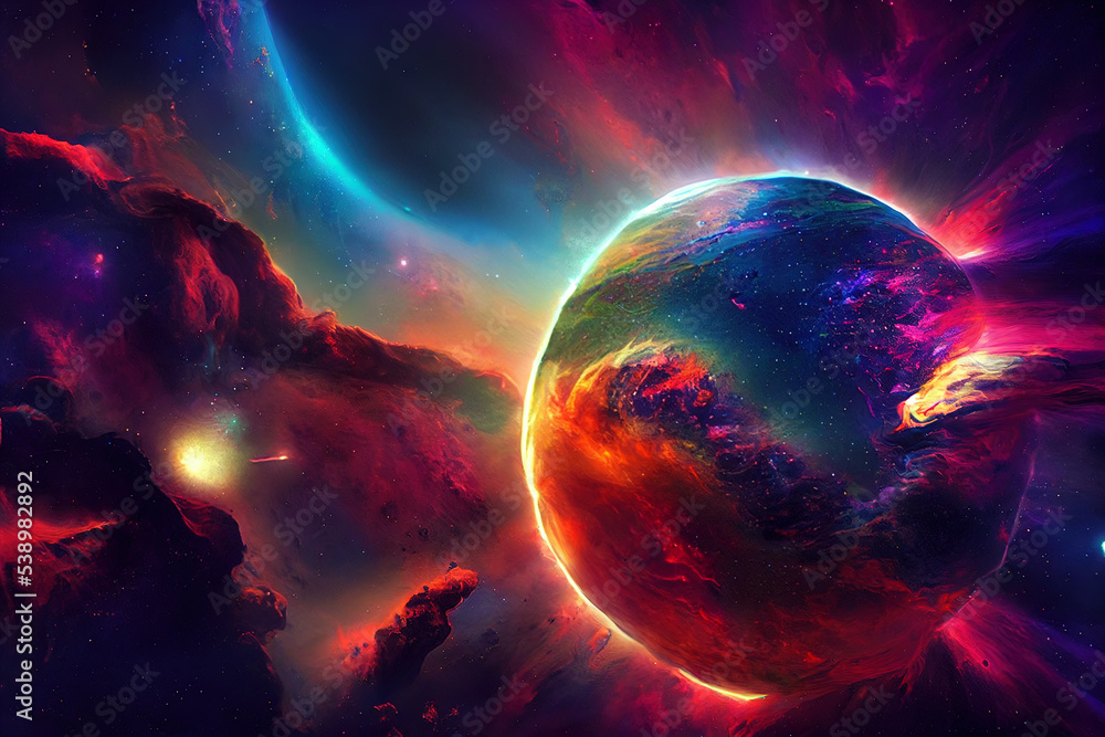 Obraz premium Space abstract background