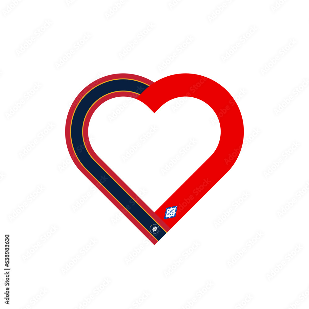friendship concept. heart ribbon icon of mississippi and arkansas flags. vector illustration isolated on white background friendship concept. heart ribbon icon of mississippi and arkansas flags. vector illustration isolated on white background