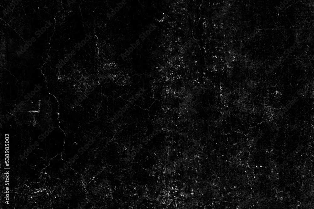 Old Rough Dirty Black Scratch Dust Grunge Black Distressed Noise Grain Overlay Texture Background.