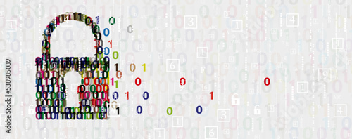 Cybersecurity and information or network protection. Future technology web services for business and internet project