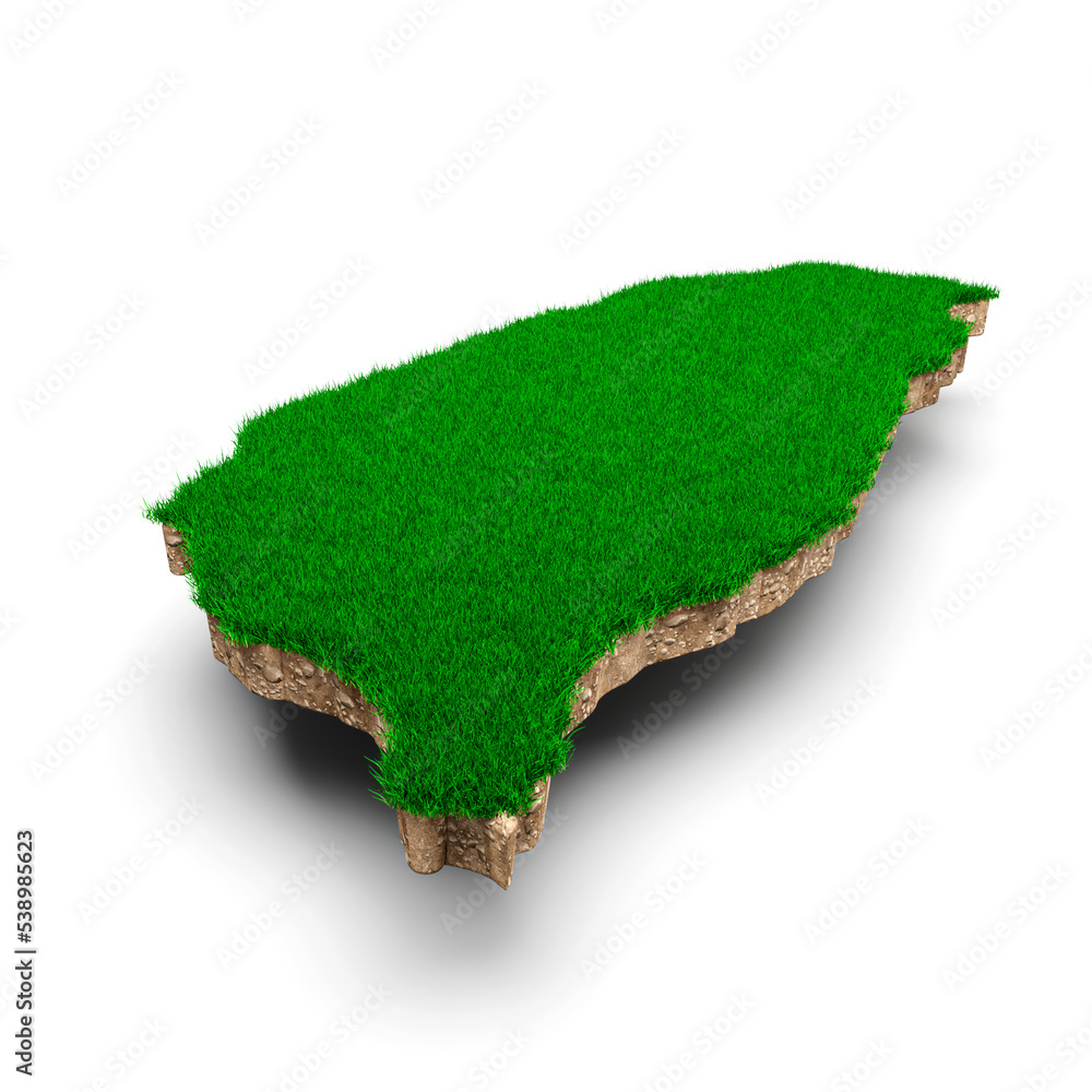Taiwan Map Soil Land Geology Cross Section With Green Grass And Rock taiwan-map-soil-land-geology-cross-section-with-green-grass-and-rock