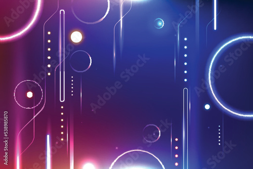 realistic neon lights lines background vector design