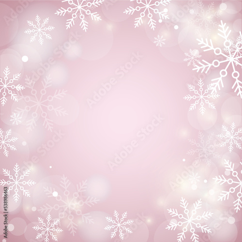 winter snowflakes shape - snow design element - christmas snowfall happy new year theme