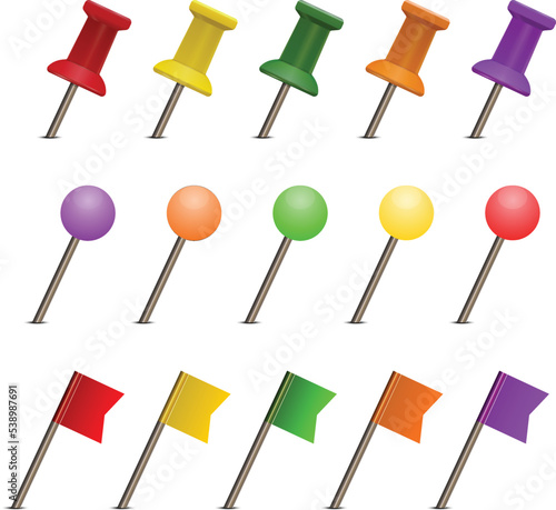 set of push pins