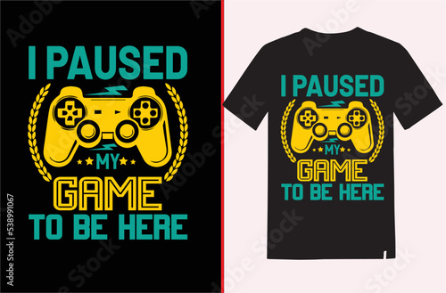my bast gaming t-shirt design